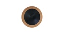 Kava Snack Bowl Black with Brown Rim