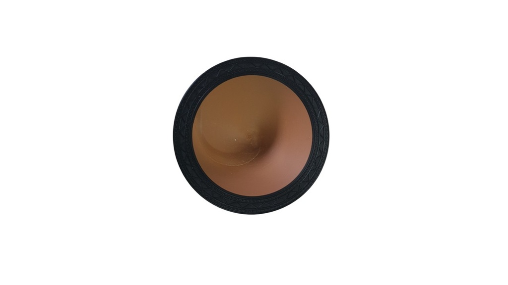 Kava Snack Bowl Brown with Black Rim