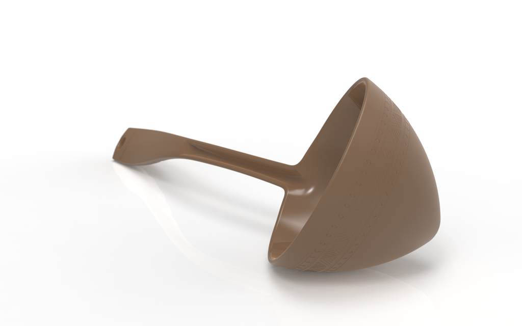 Classic Brown Tanoa with Lid Plus Ladle Set