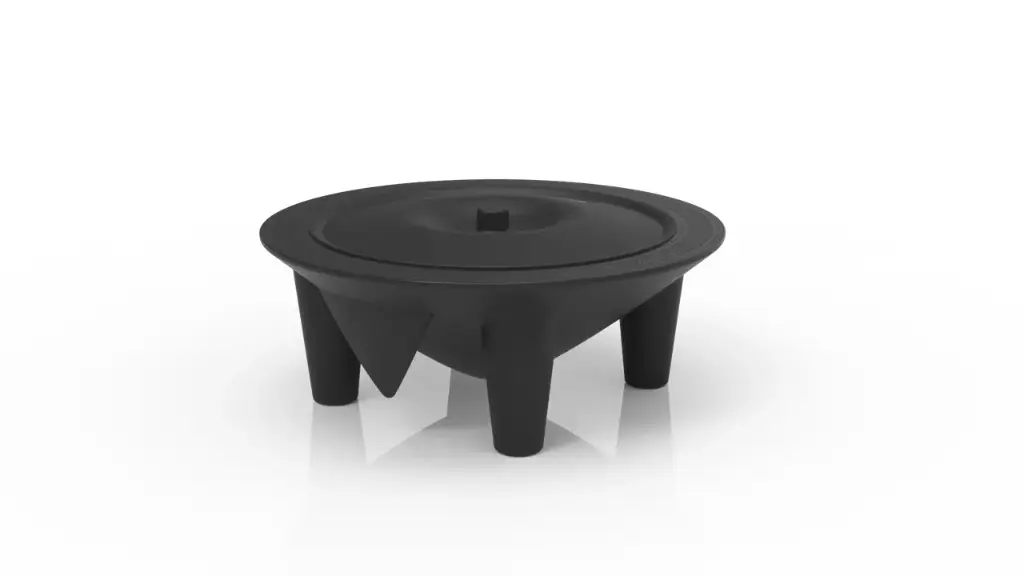 Carbon Black Kava Bowl, Lid and Ladle Set