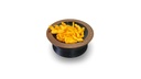 Kava Snack Bowl Black with Brown Rim