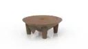 Classic Brown Kava Bowl, Lid and Ladle Set